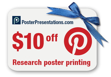 $10 off reserach poster printing