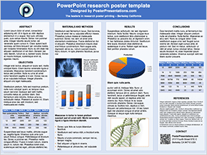 Scientific research poster template - Kensington