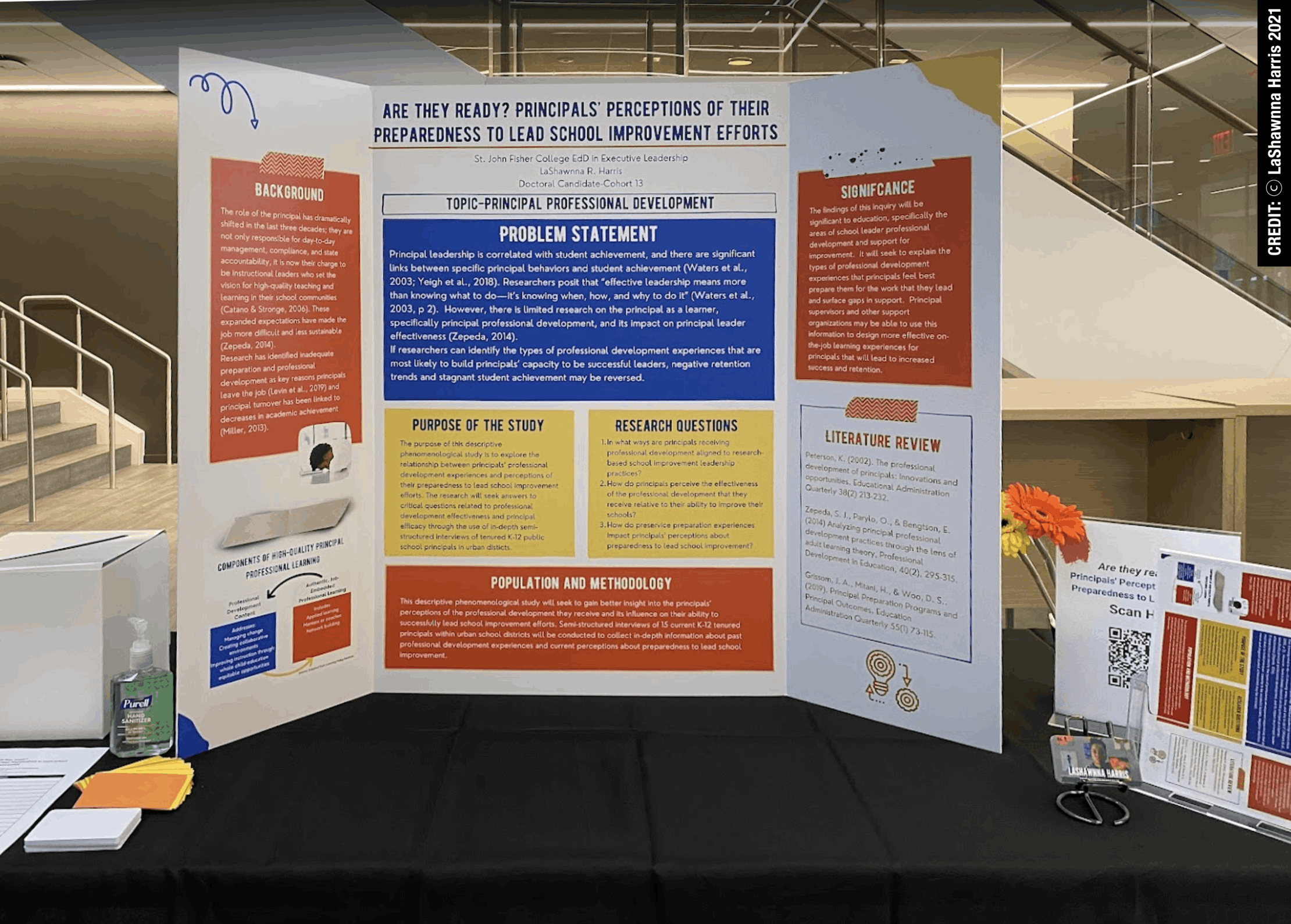 Professional-looking Trifold poster presentation