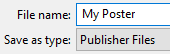 Under File name give a name to your PDF.