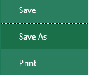 Click on Save As.