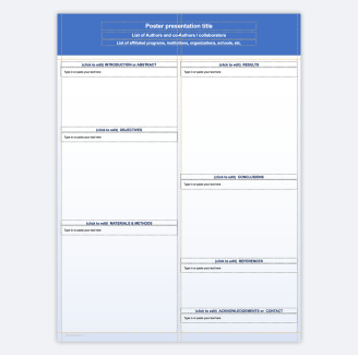 34x46 PowerPoint poster template