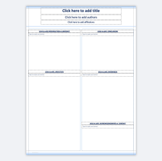 34x46 PowerPoint poster template